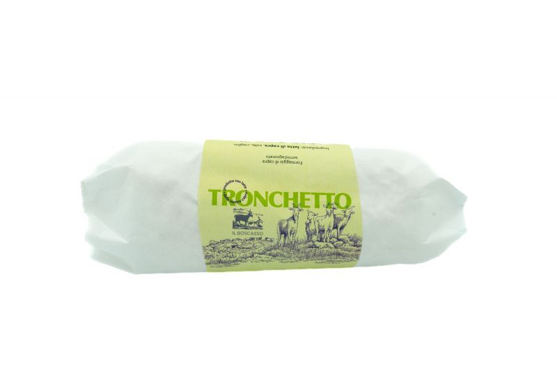 IL BOSCASSO - Tronchetto Naturale Latte di capra 230gr. - Formaggi -  Salumeria Montanari Eugenio sas - Piacenza